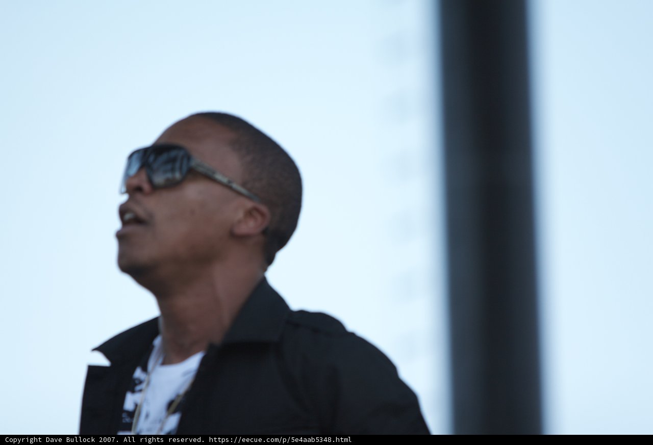 Sunglassed Sensation on the Coachella Stage