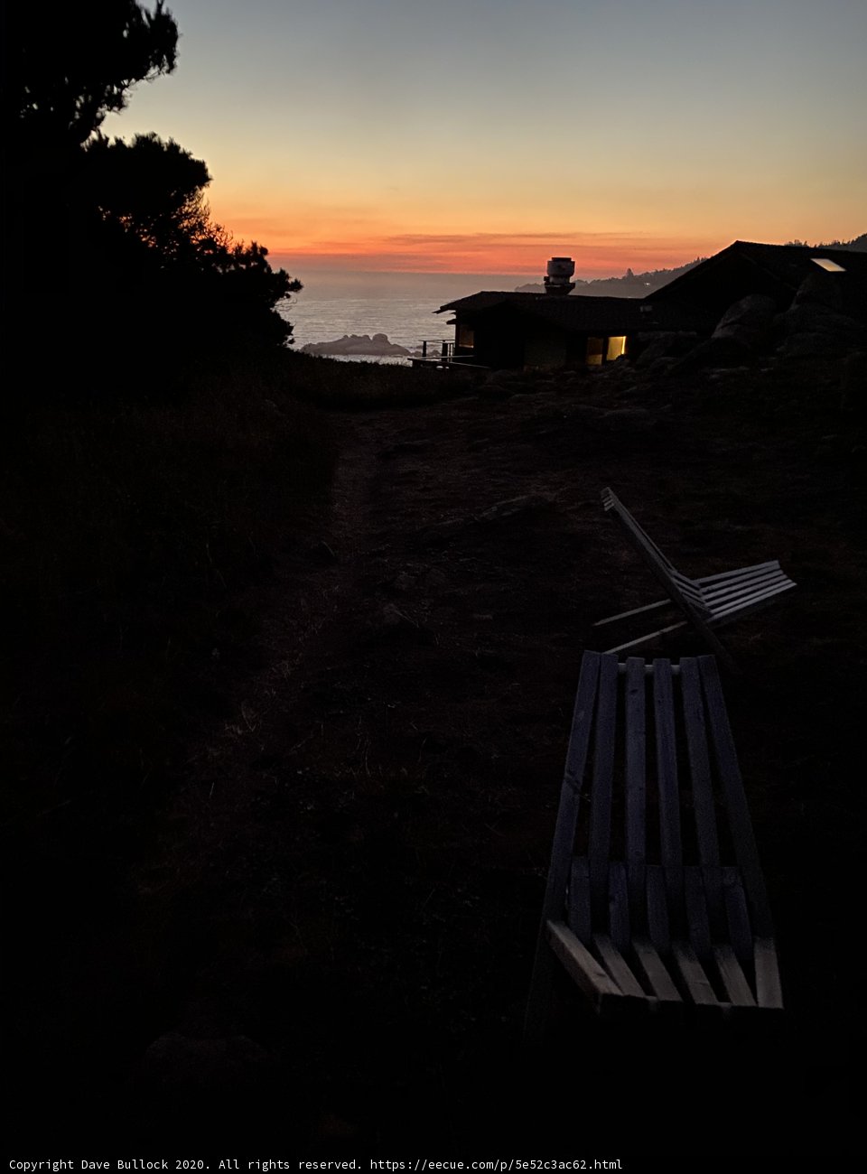 Hillside Shelter at Sunset
