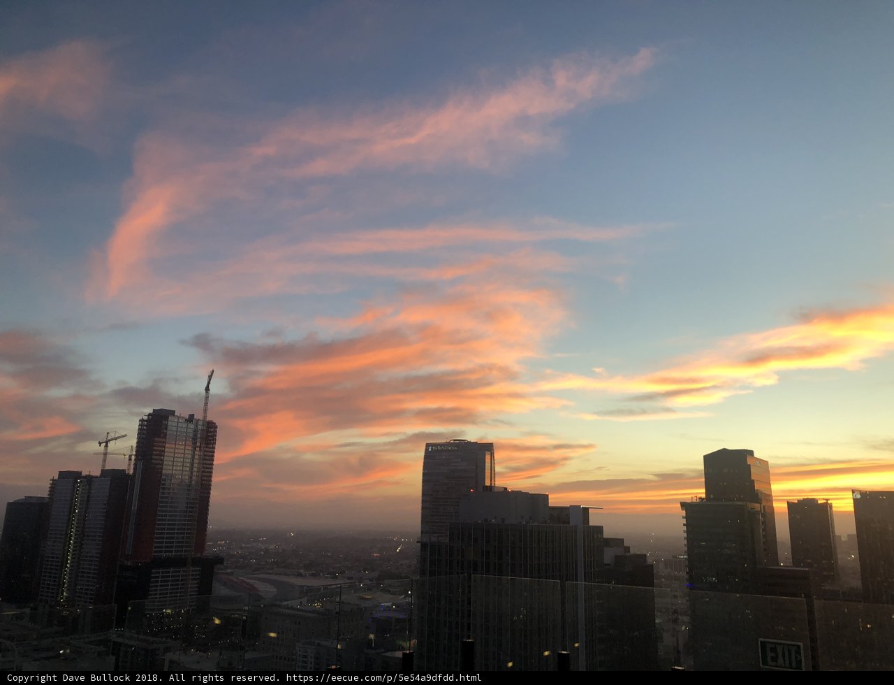 Majestic Sunset over the City Skyline