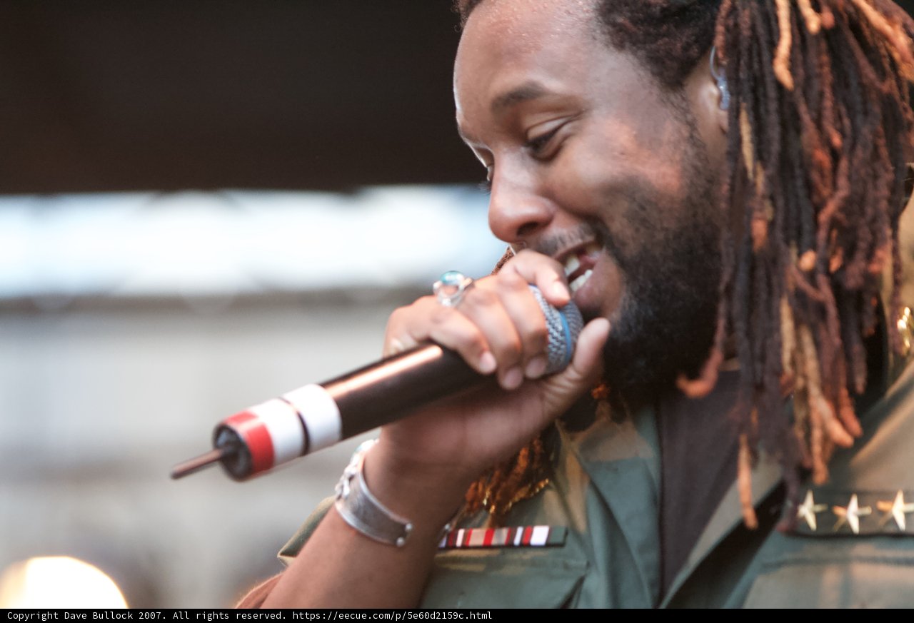 Solo Performance of a Dreadlocked Entertainer