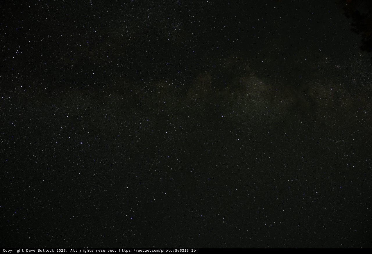 Milky Way Rises Over Lassen Volcanic Wilderness