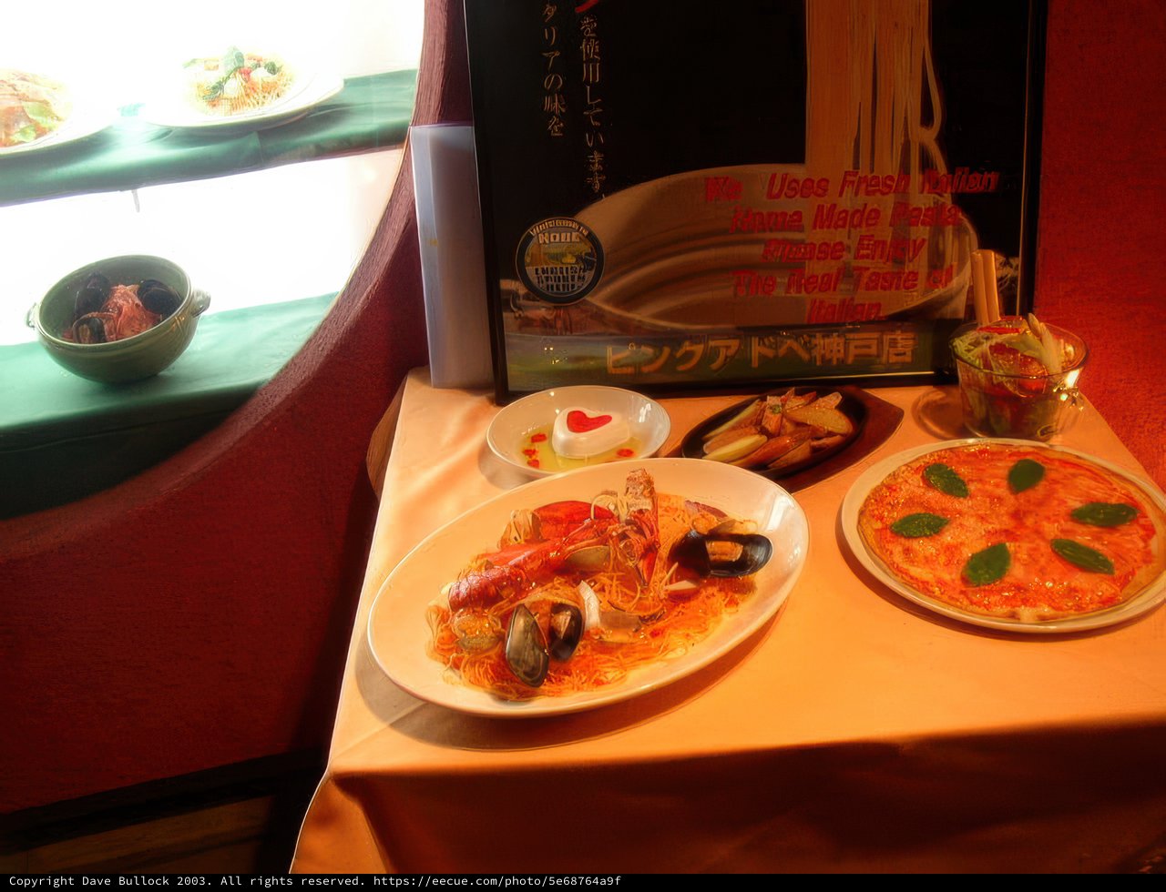 Dining Tables with Food Presentation