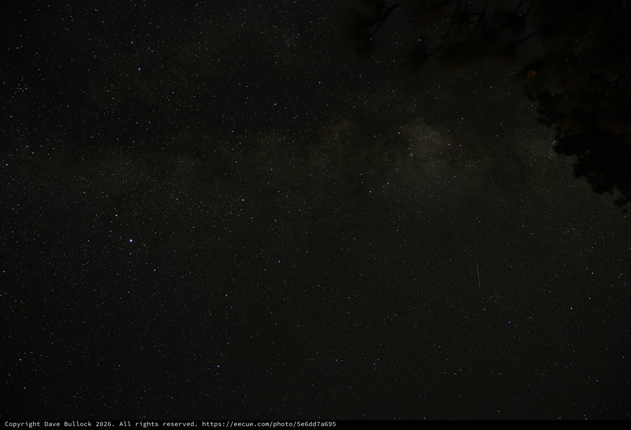 Milky Way Rises Over Mount Lassen Volcanic Park