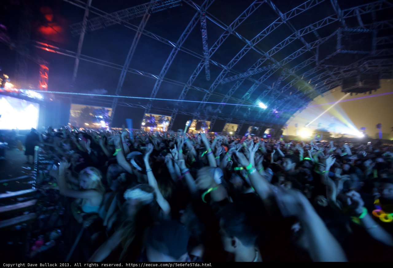 Lights up at Coachella