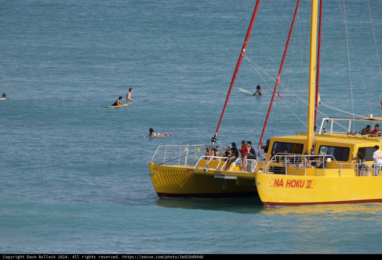 Vibrant Day at Sea: A Glimpse of Nautical Life in Hawaii