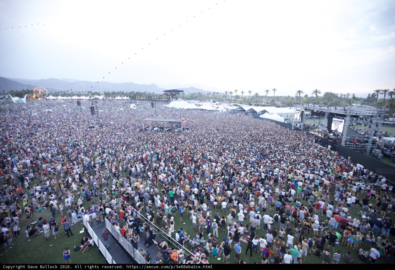 Coachella Sunday Concert Crowd