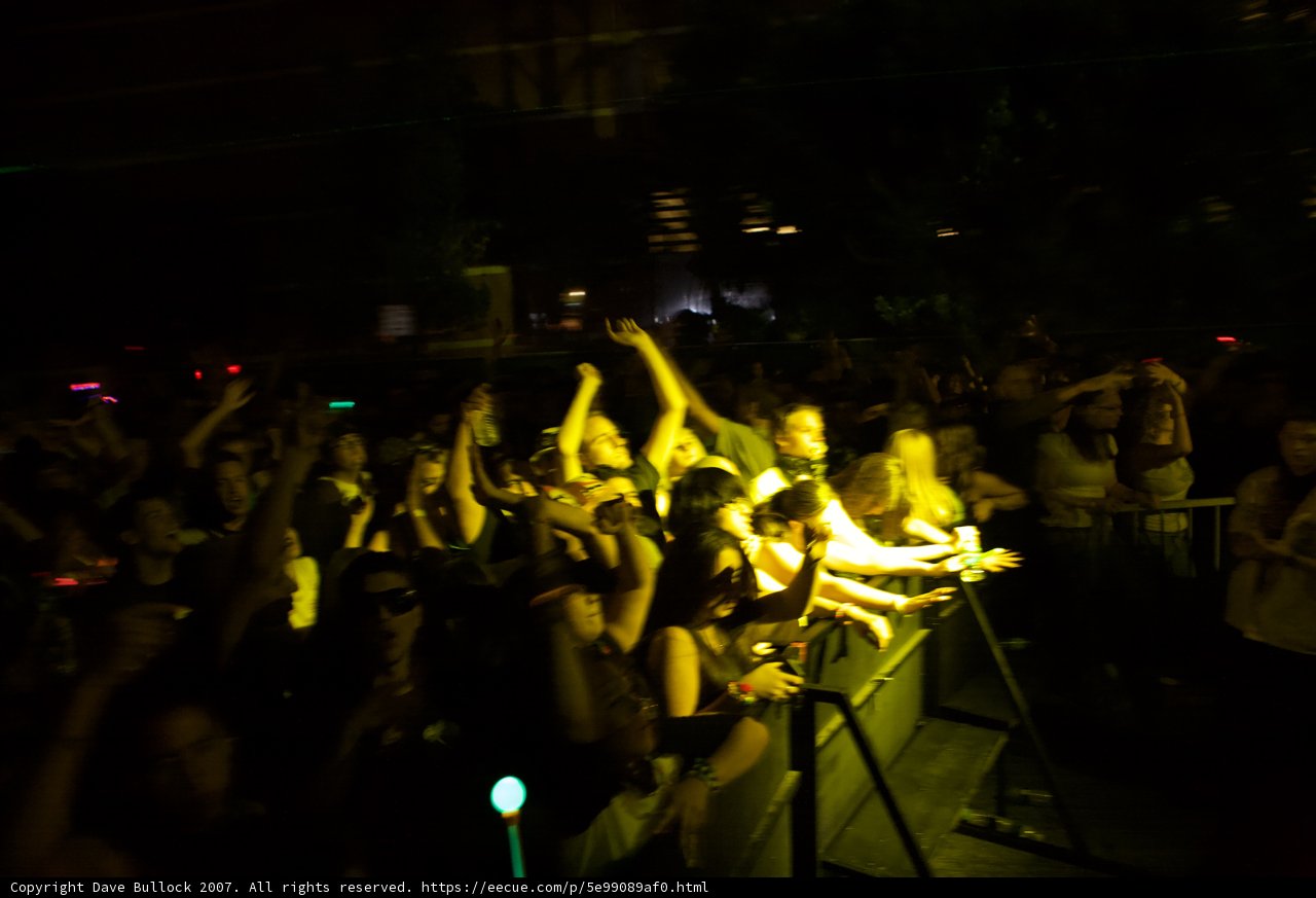Nocturnal Rock Concert Crowd