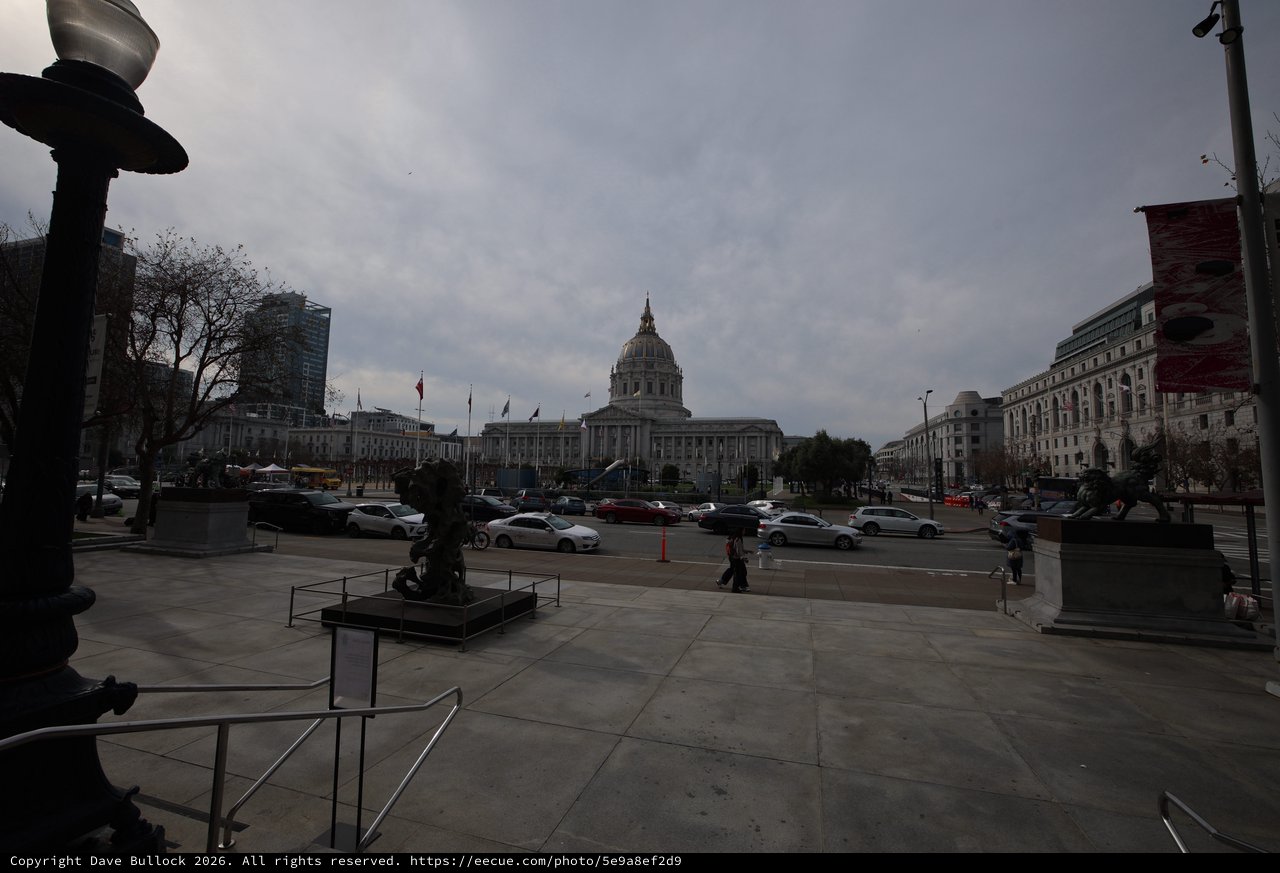 San Francisco City Hall Under Overcast Sky