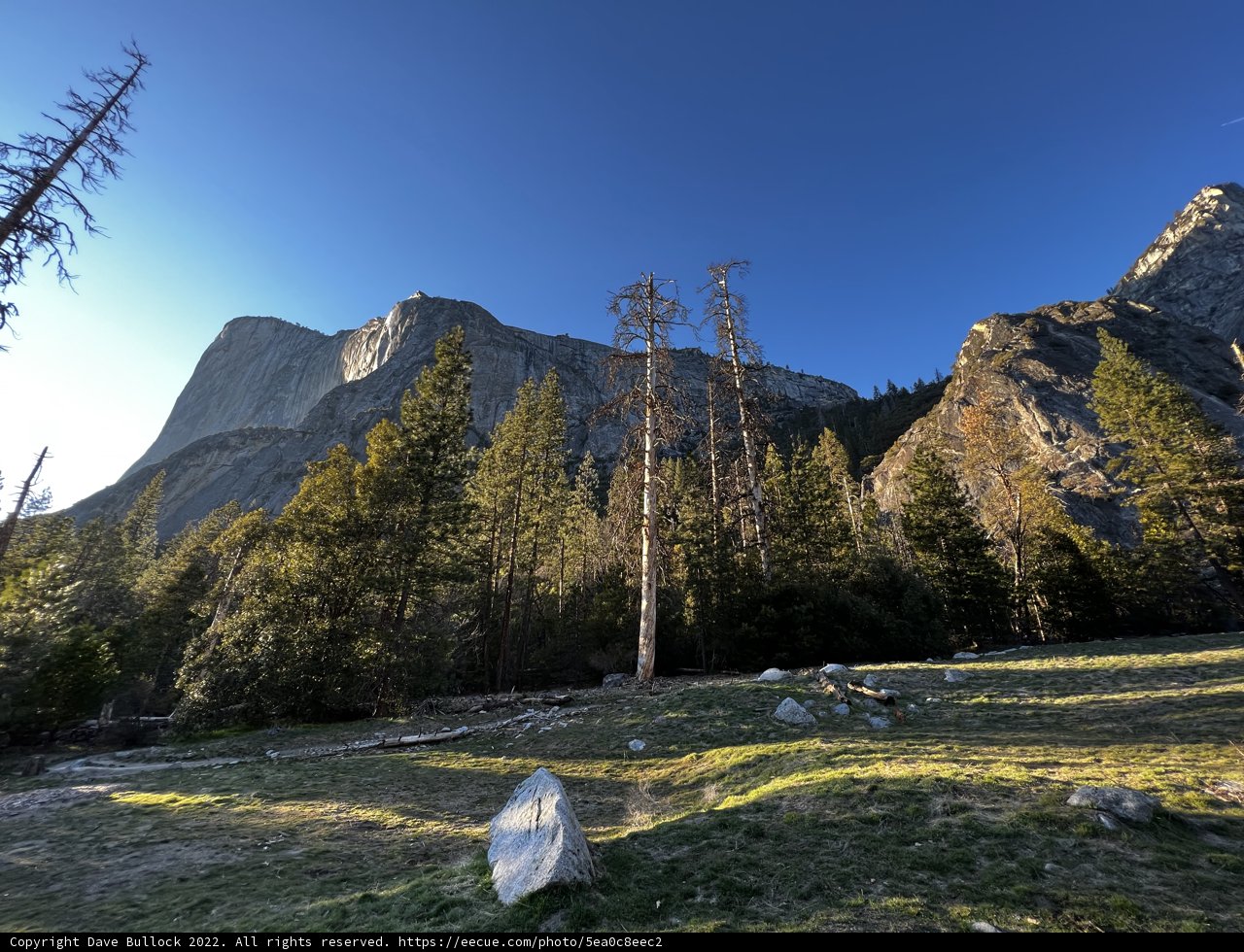 Majestic mountain range at Yosemite National Park