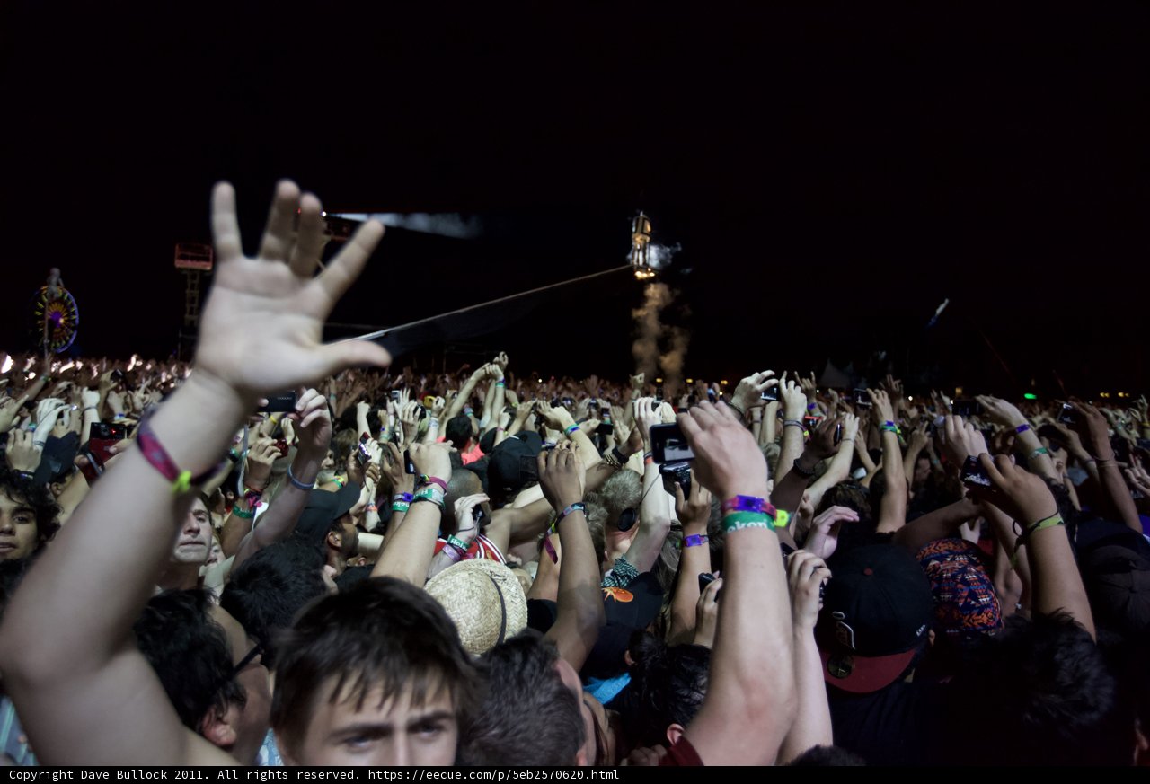 Hands Up in the Night Sky