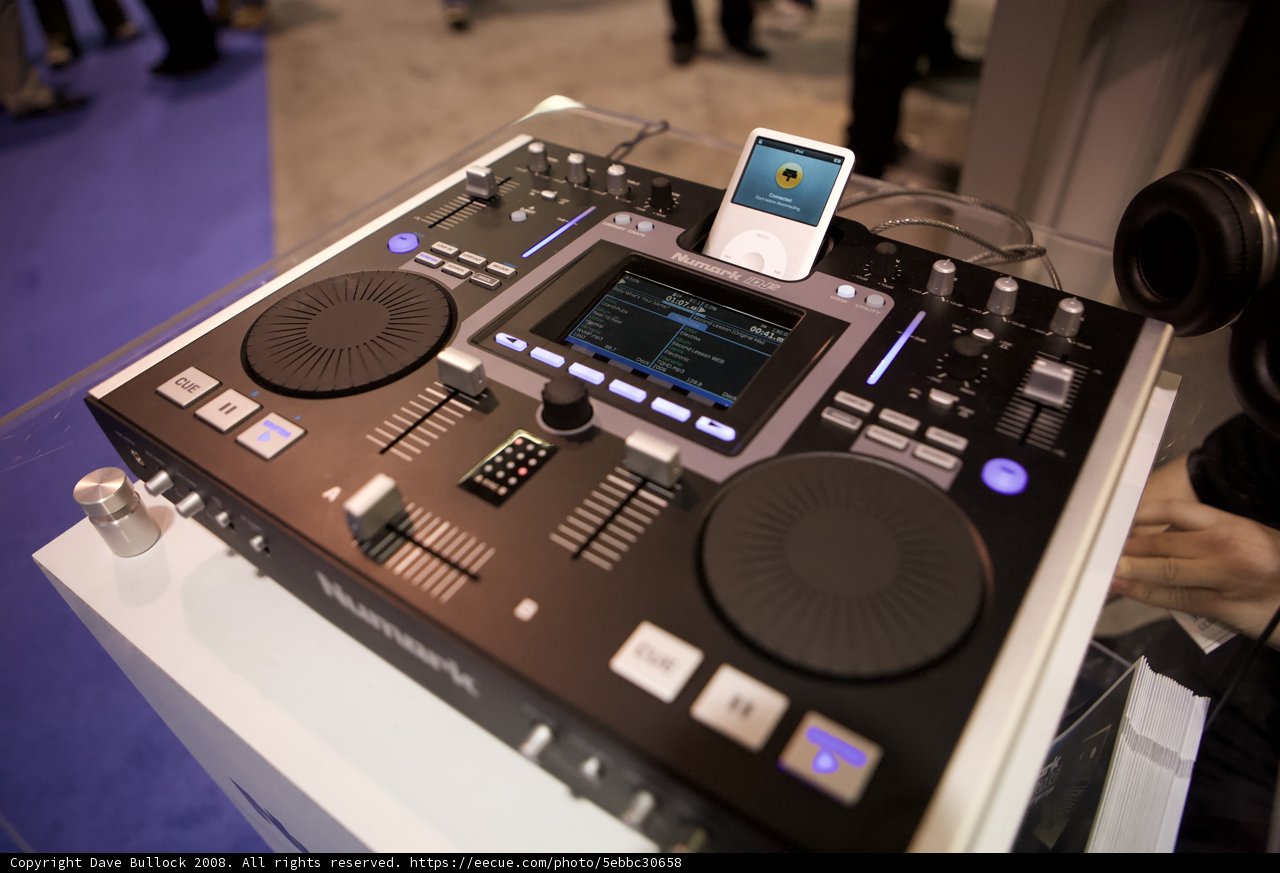 DJ Equipment Setup at 2008 NAMM Convention