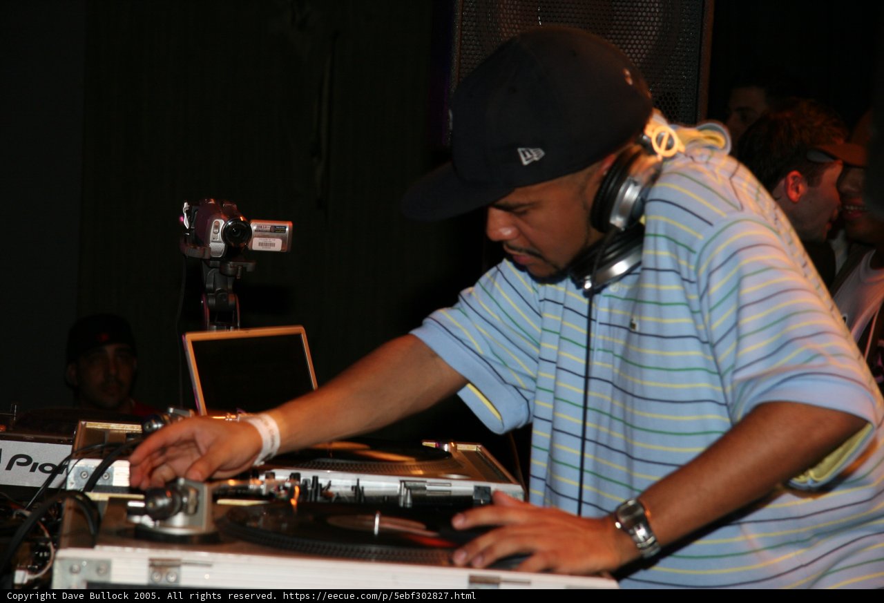 Blue Shirt DJ in Action