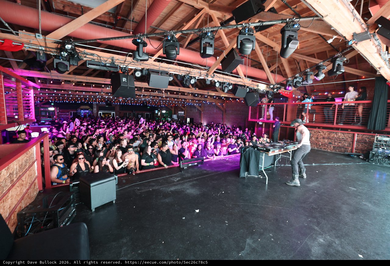 DJ Performs at Packed Wobbleland Festival Venue