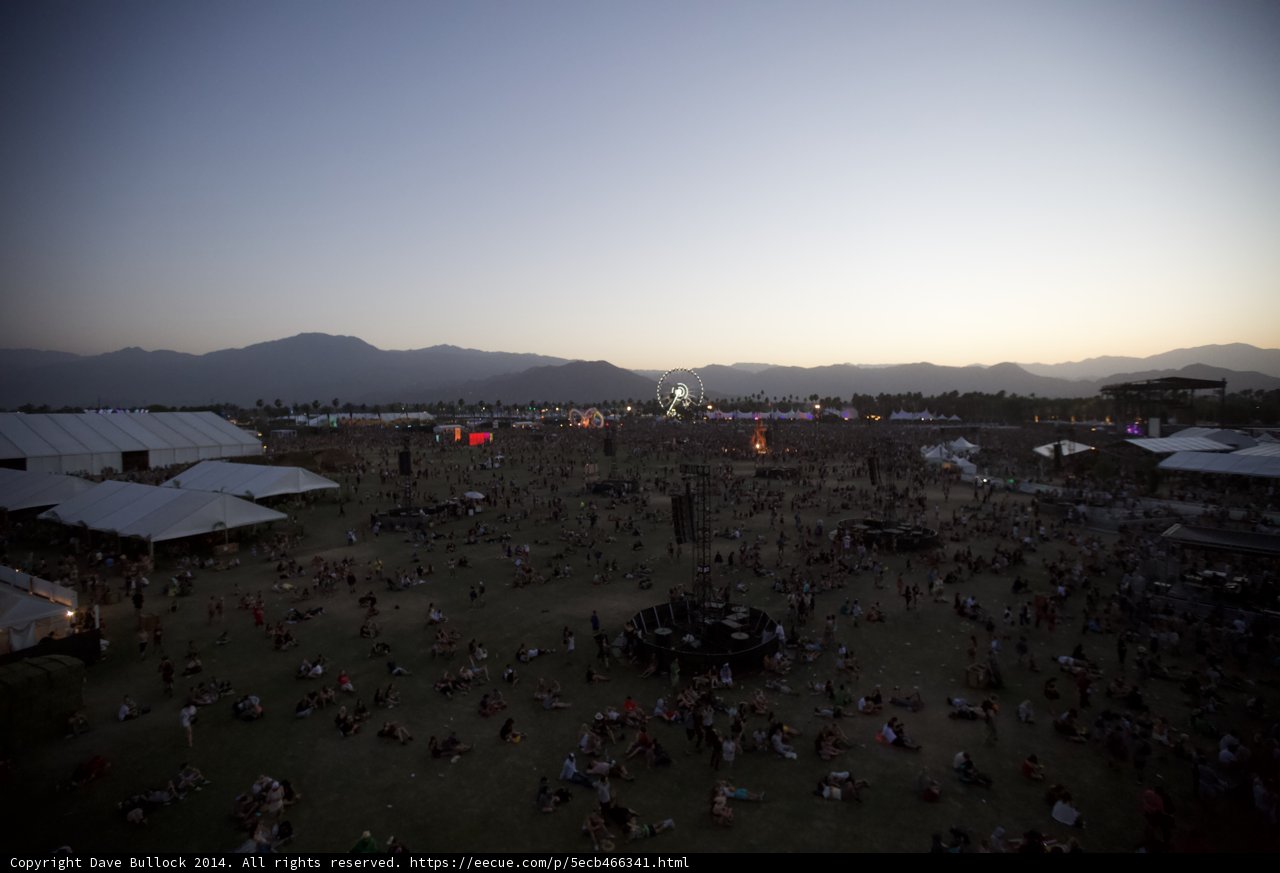City Skyline Meets Music Festival Madness