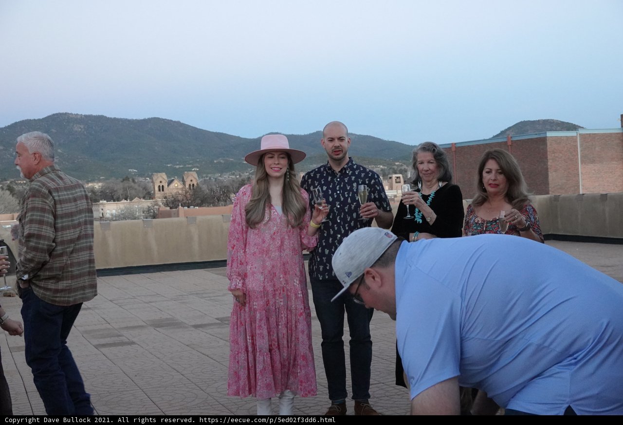 Rooftop Portrait with Mountain View