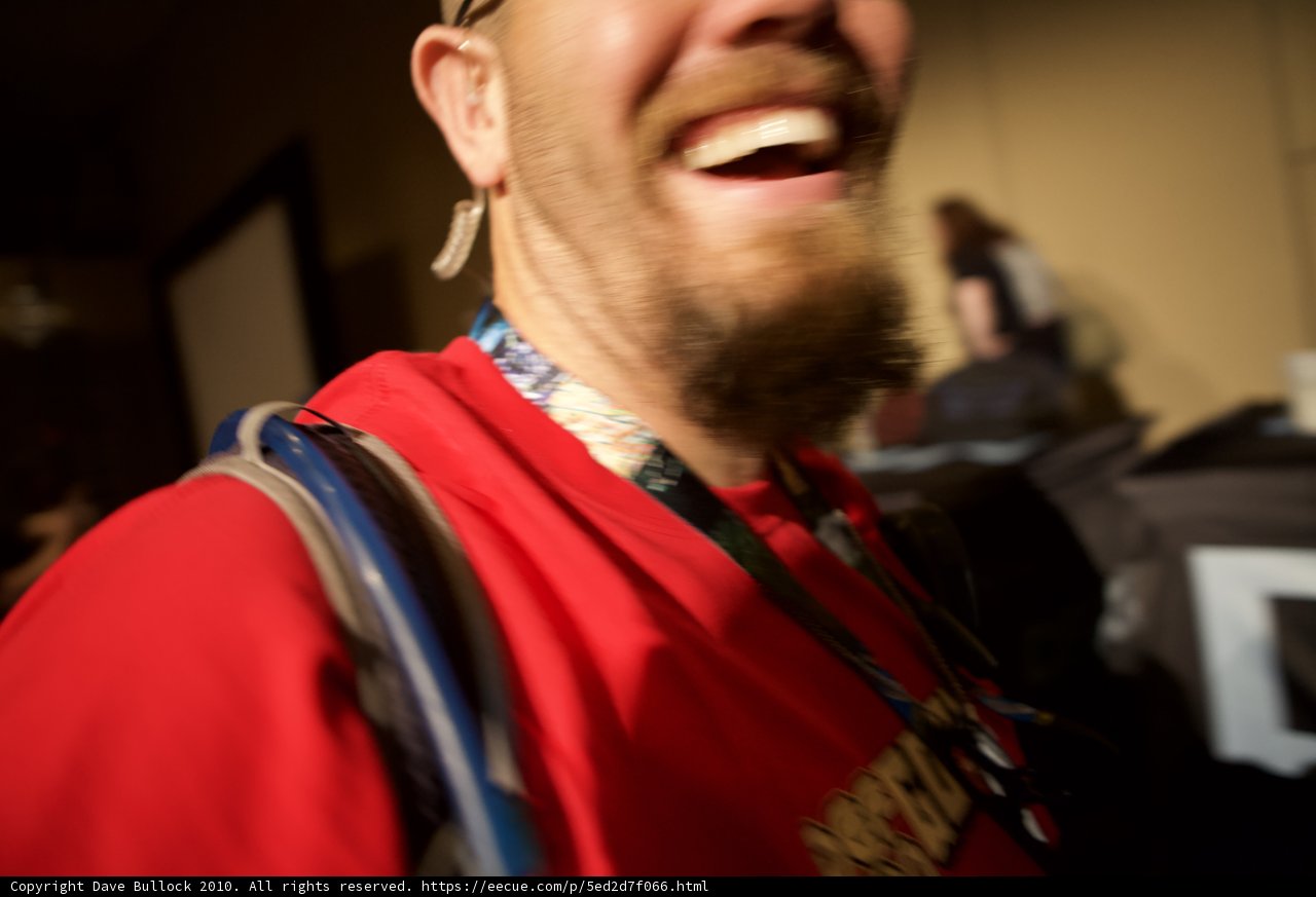 Bearded Man in Sweater at DEFCON 18