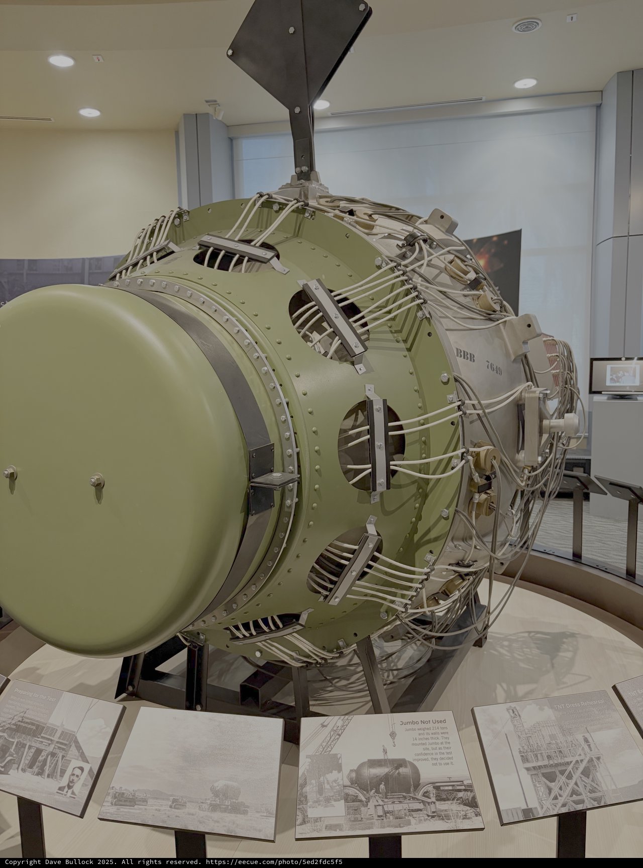 Vintage Aircraft Engine Display in Museum