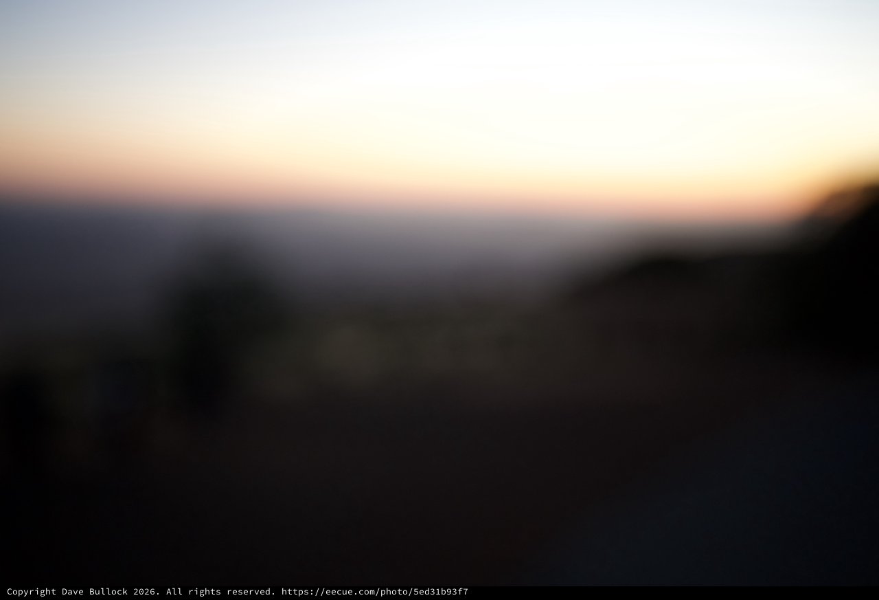 Twilight Glow Over Mount Diablo's Silhouetted Ridgeline