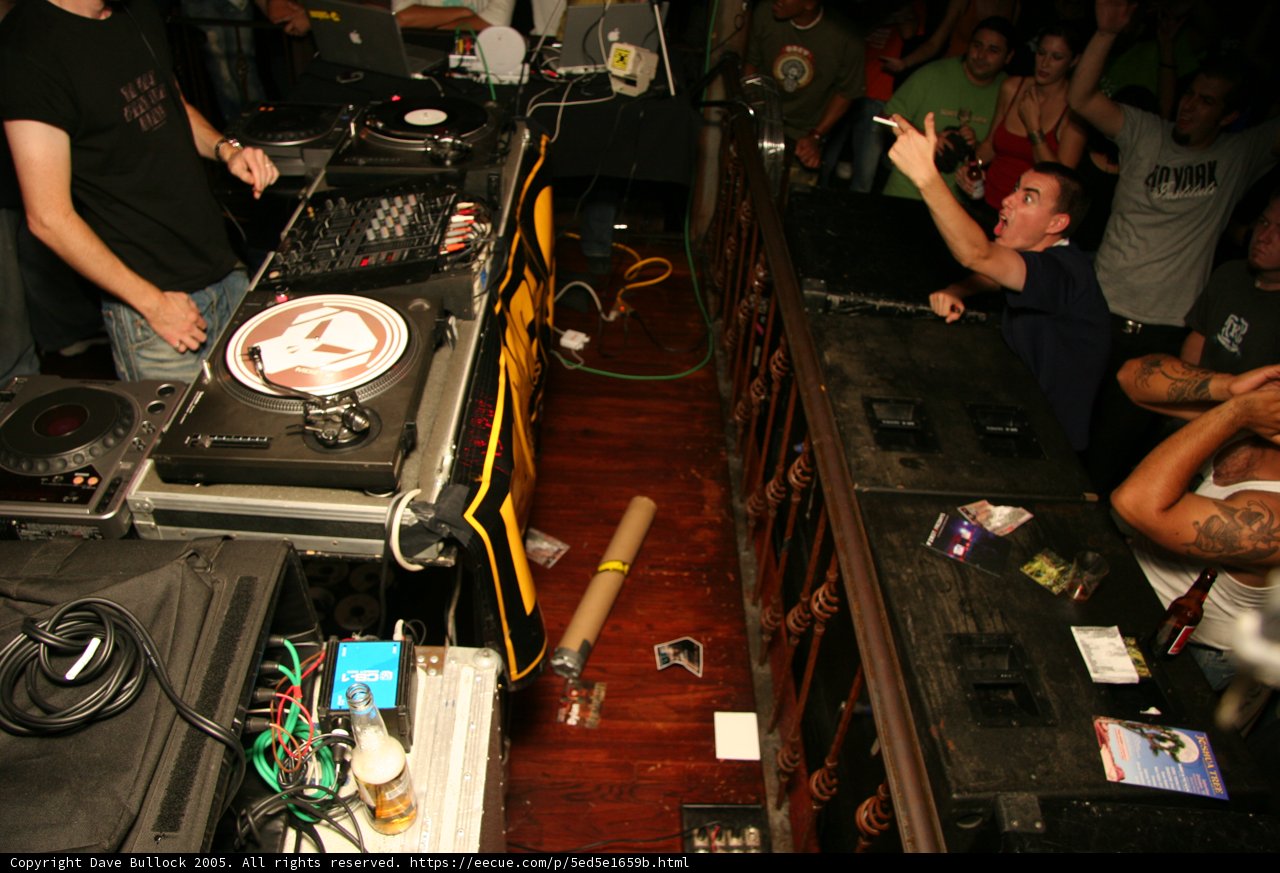 DJ spins the night away