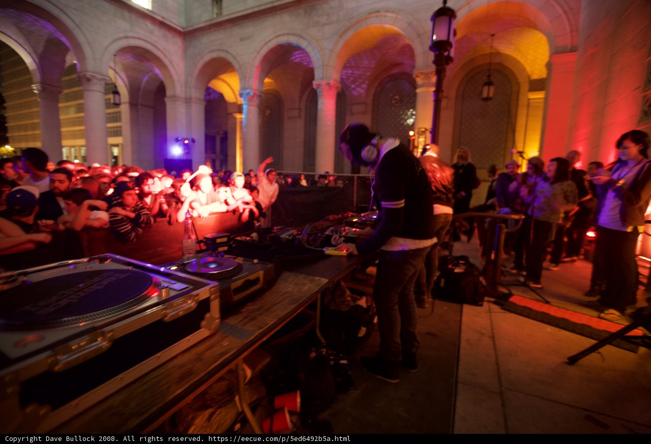 DJ Entertains Crowds at Urban Nightlife Club