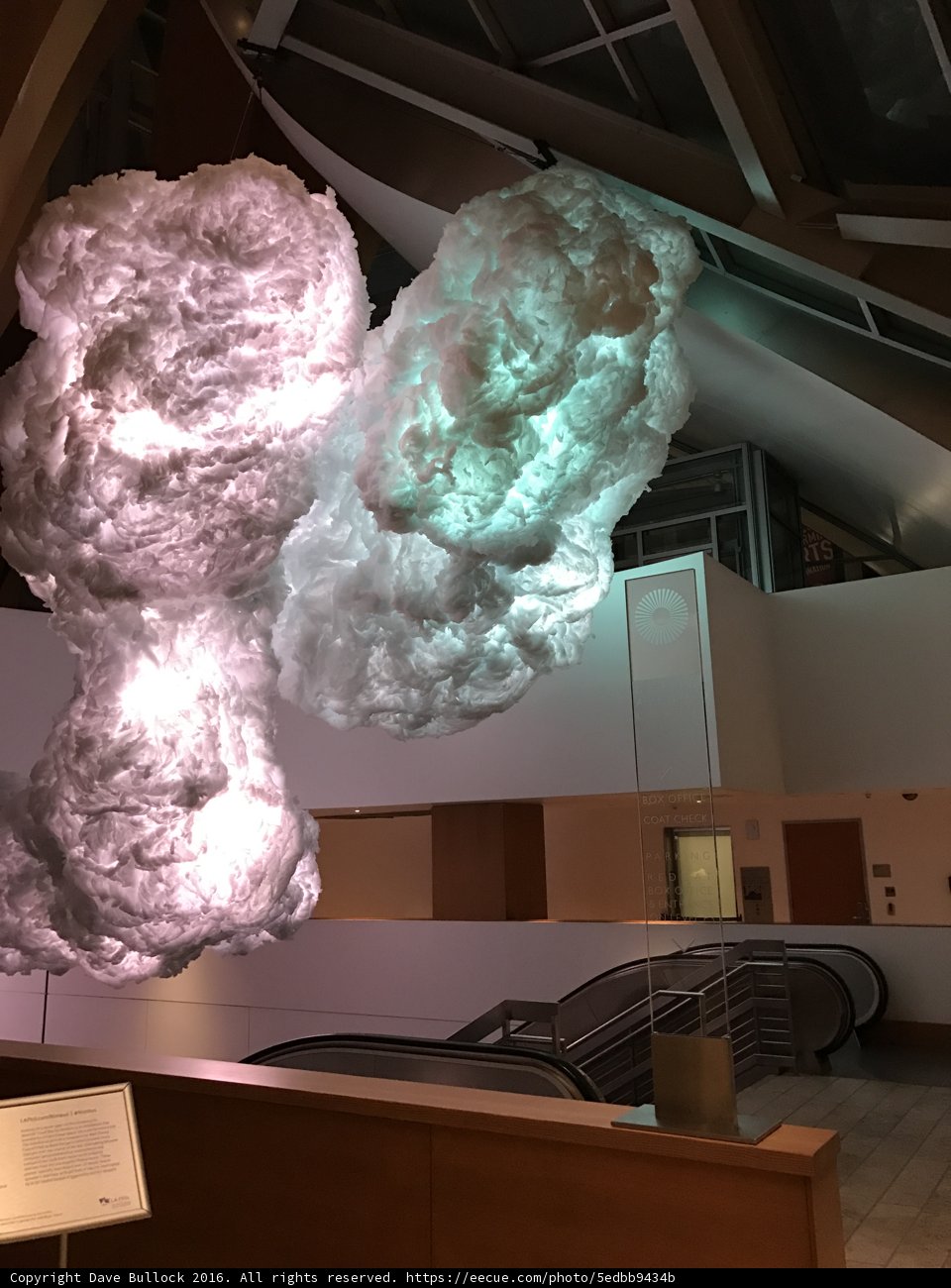 Cloud Installation in Walt Disney Concert Hall Lobby