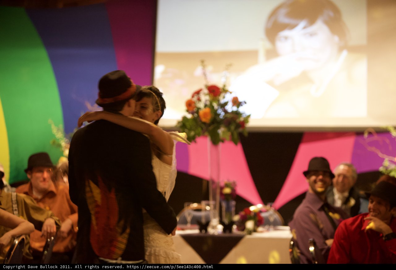 The Kiss at the Wickstrom Wedding Reception