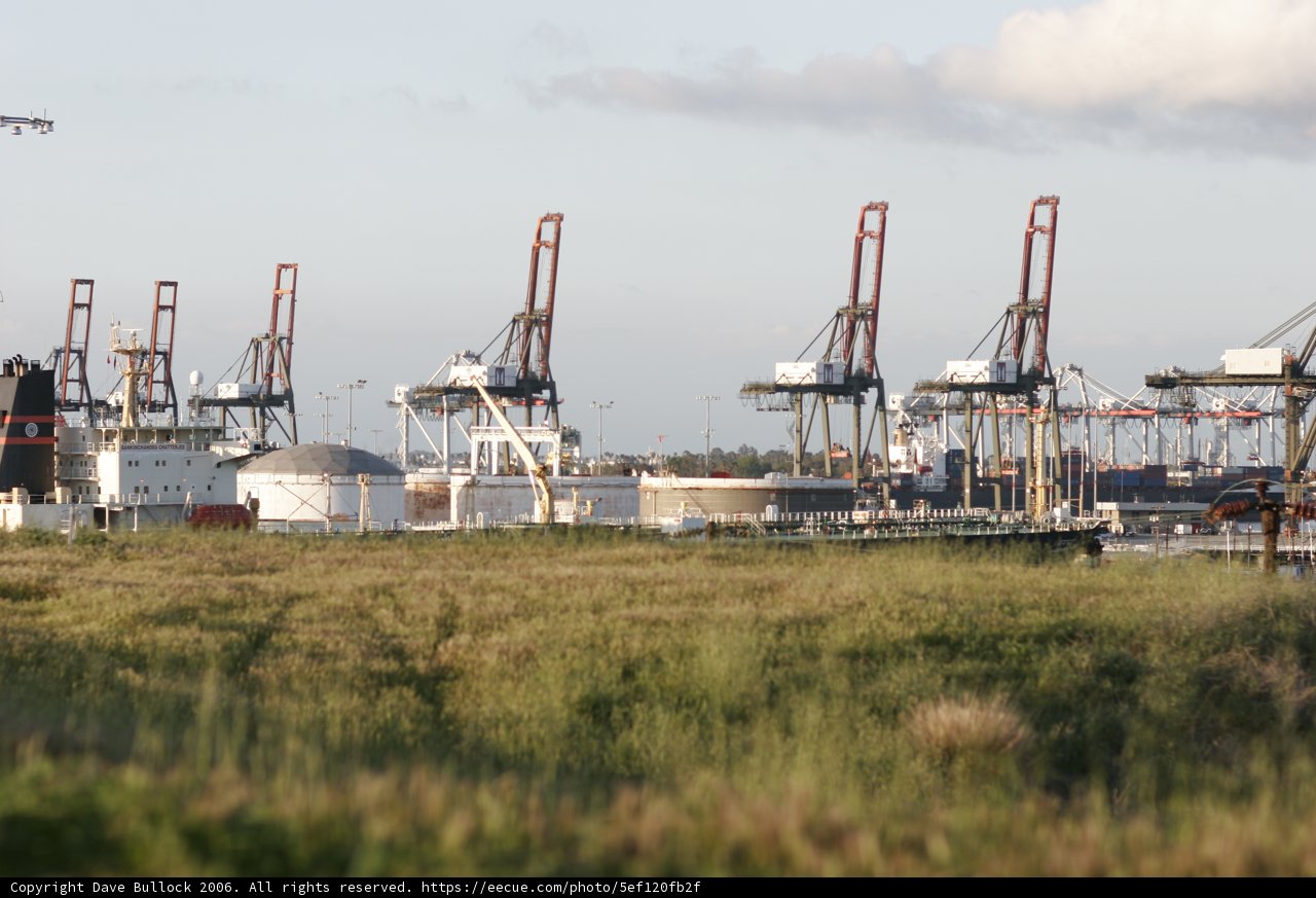 Expansive Grasslands Meet Industrial Waterfront