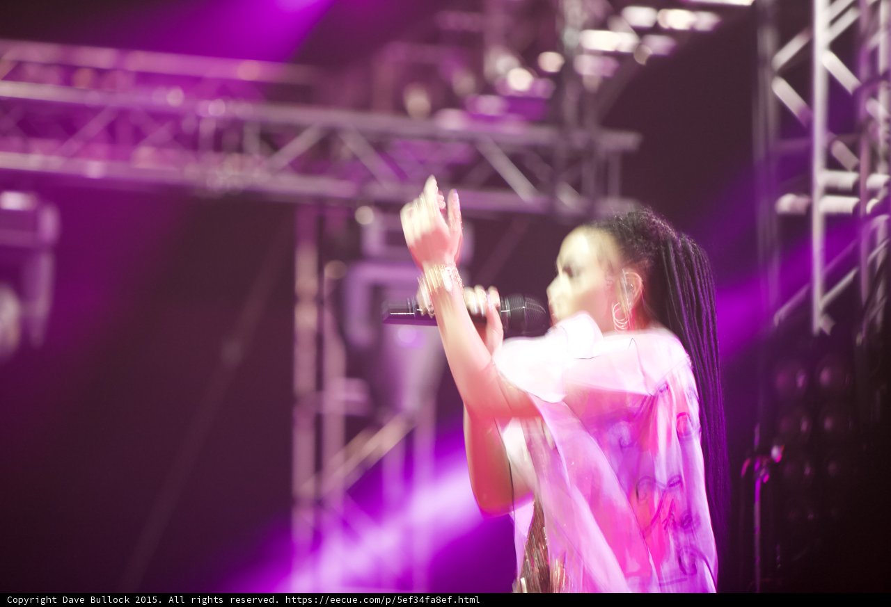 Dreadlocked Diva on Stage