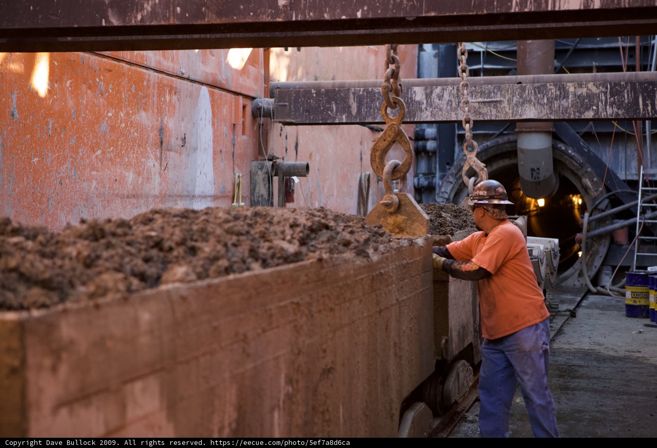 Loading Dirt into the Machine