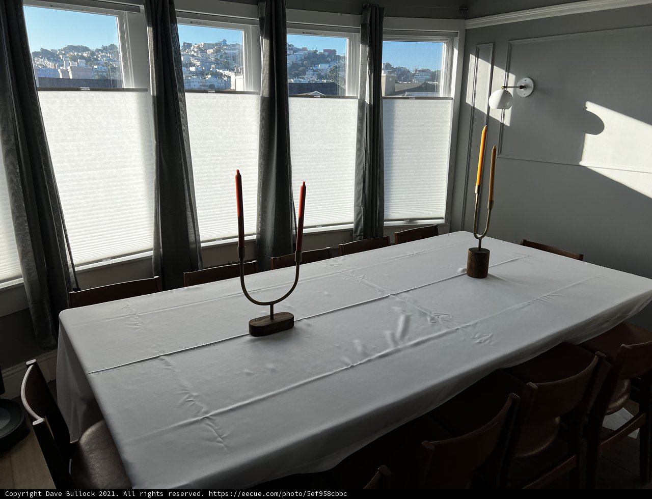 A Cozy Table Setting for Hanukkah