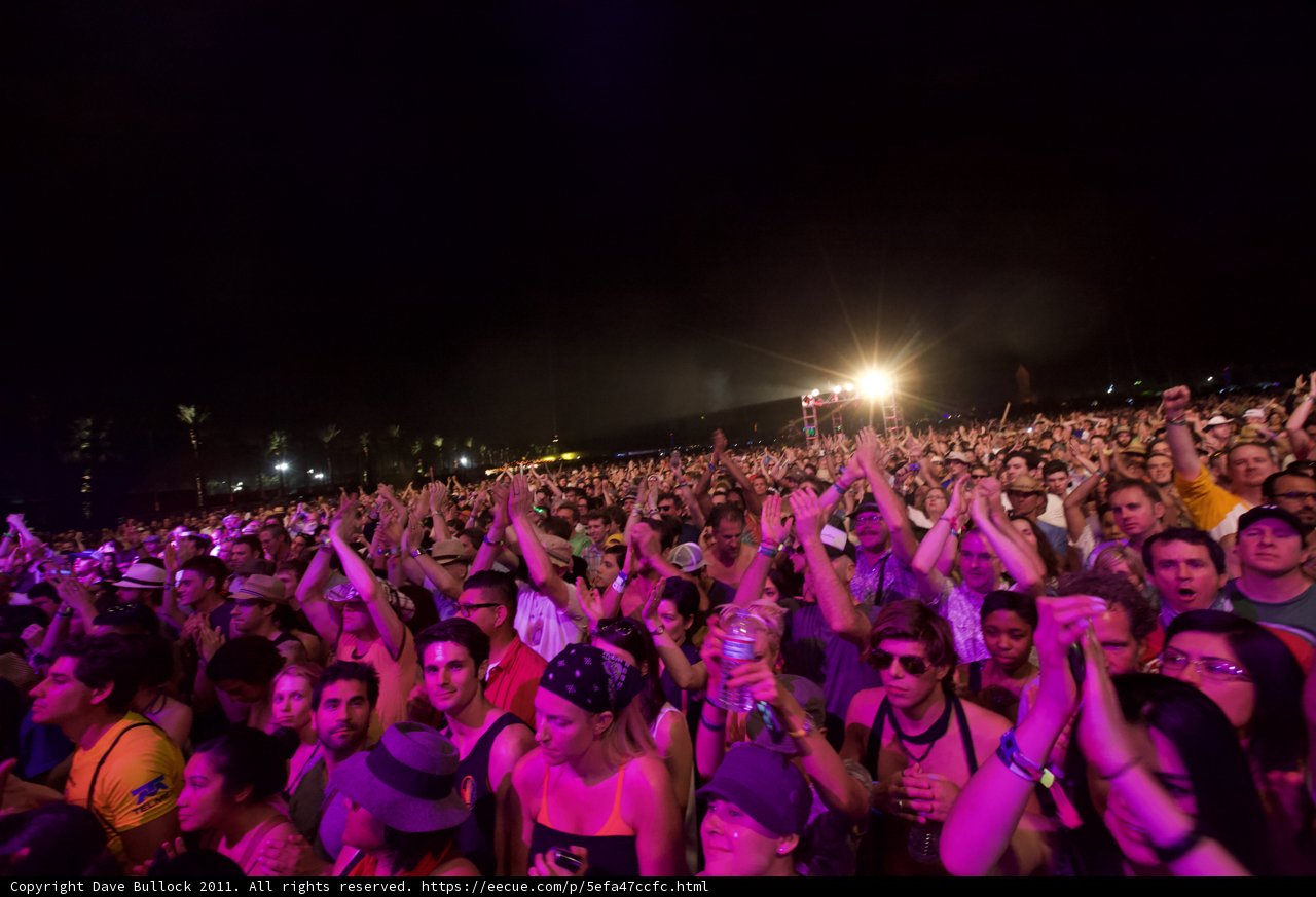 Urban Night Sky Concert Crowd