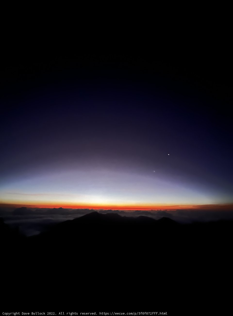 Dawn over Haleakalā