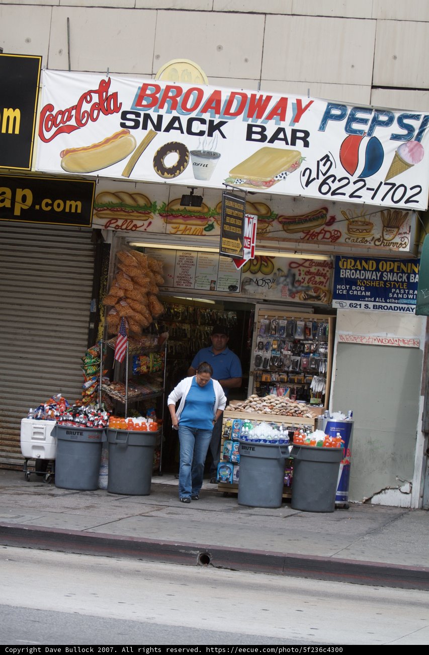 Snacking on the Sidewalk