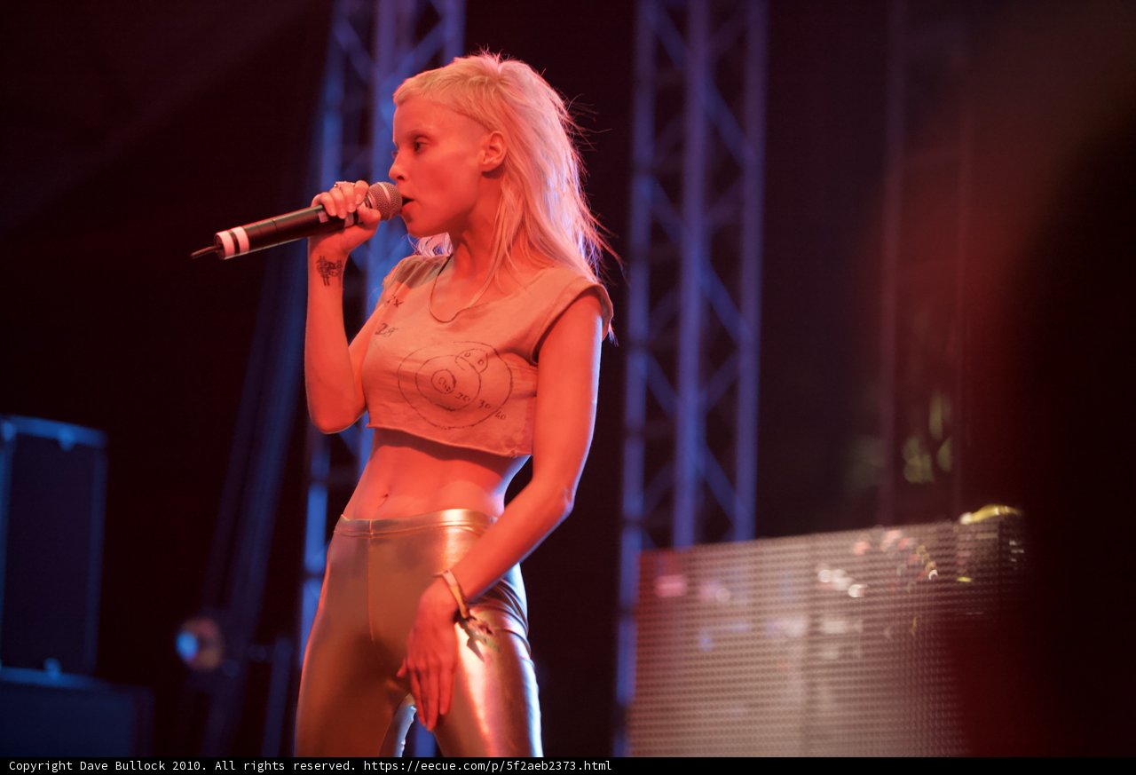 Yolandi Visser Rocks Coachella Stage in Golden Outfit