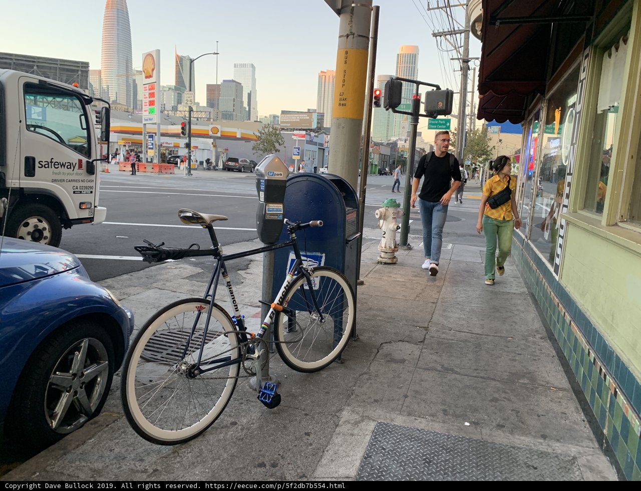 Parked Bike in the Heart of San Francisco