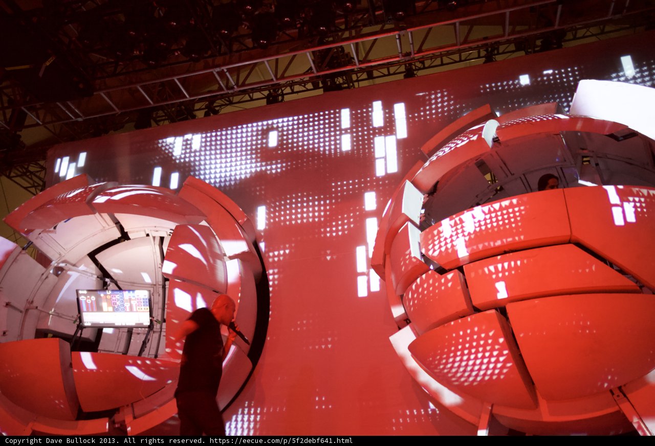 Red Lights and a Man at Coachella