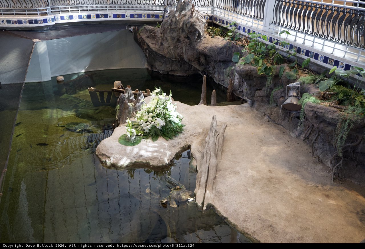 Memorial Garden with White Floral Tribute Display