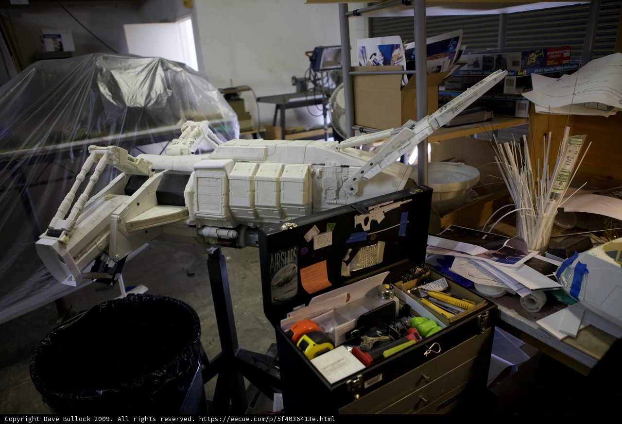Spaceship Model on Wooden Table
