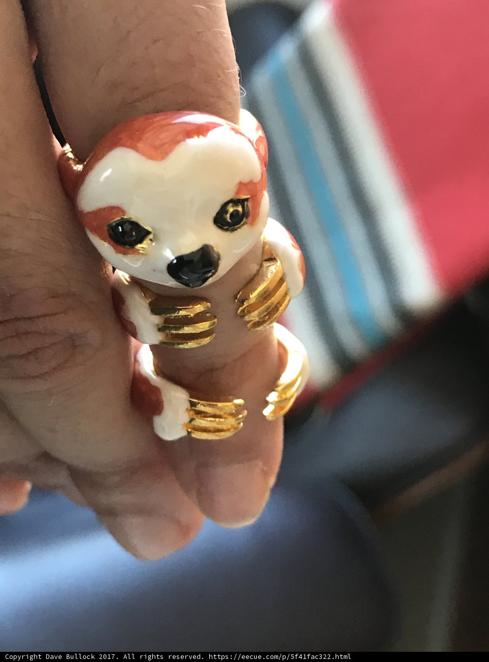 Tiny animal on a finger