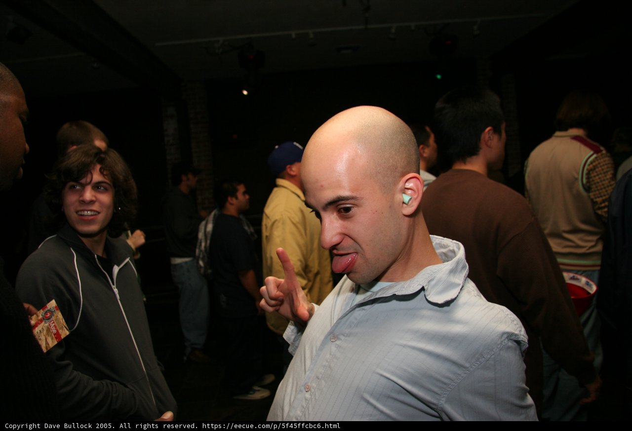 Blue Shirt Nightclub Crowd