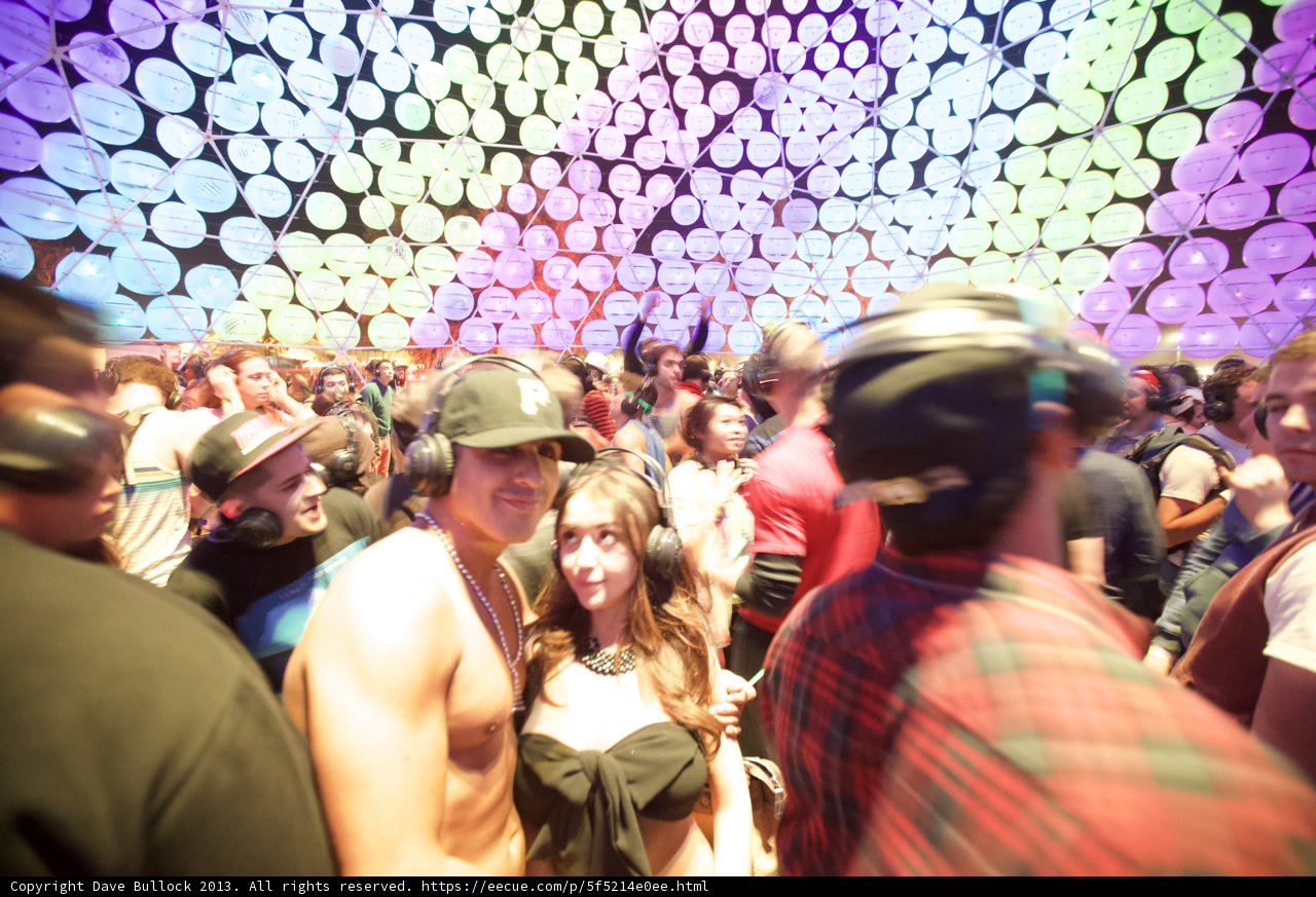 Lighted Crowd at Coachella