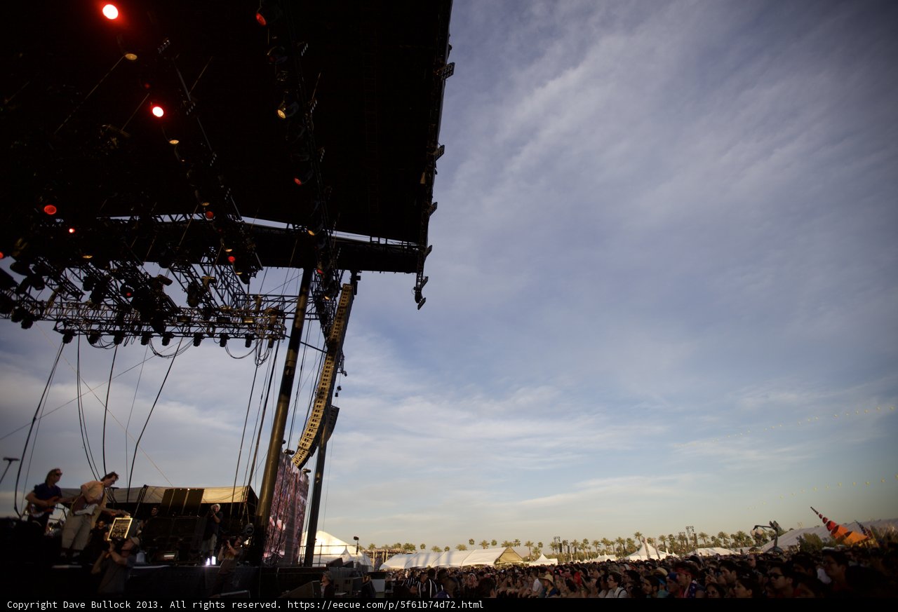 Stage Lighting and a Sea of People at Coachella 2013
