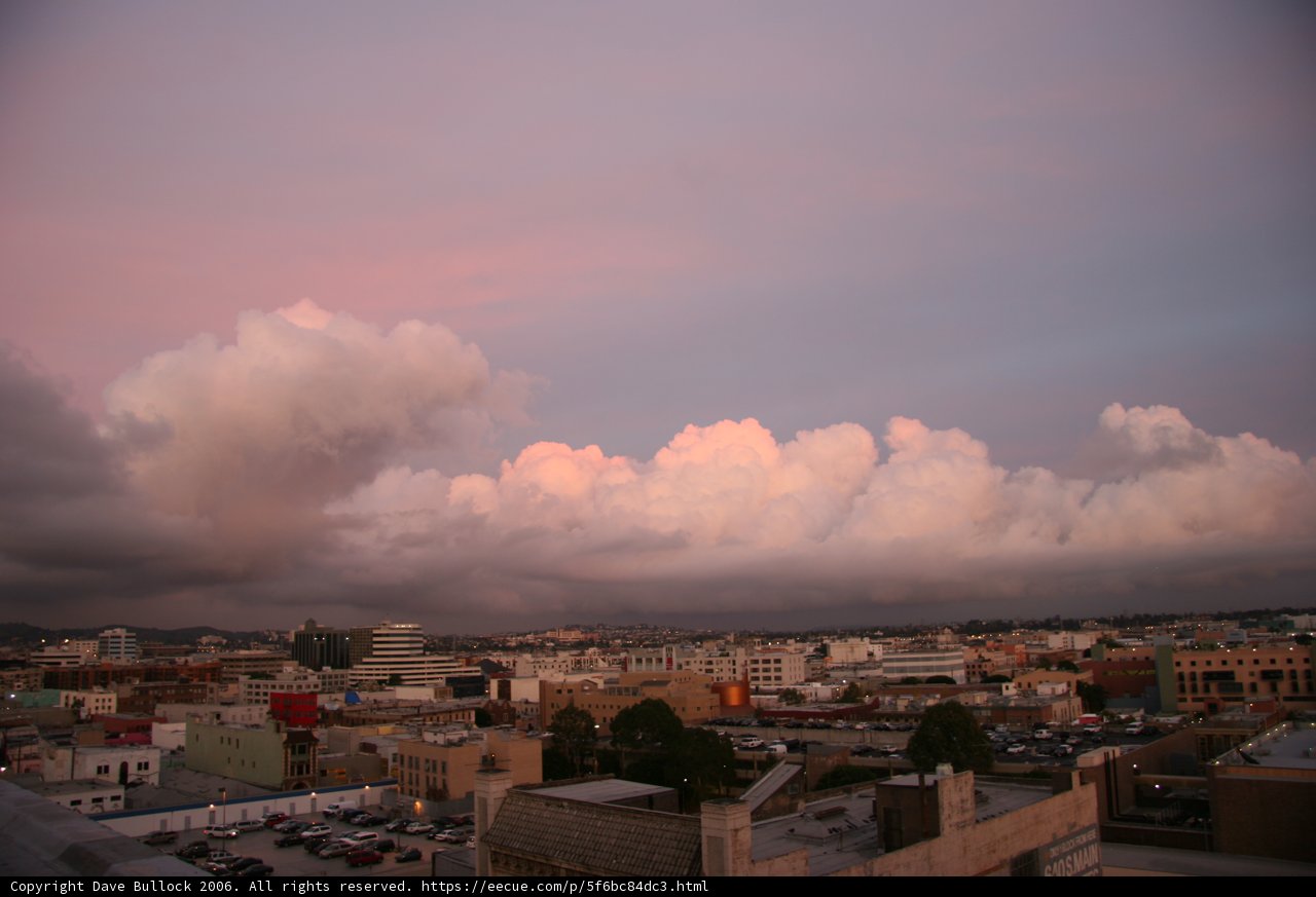 Cityscape and Clouds from a Rooftop