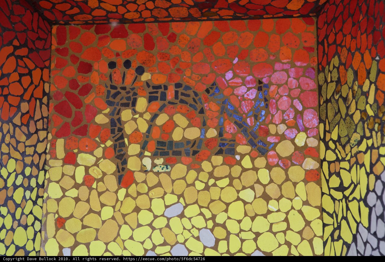 Vibrant Mosaic Building