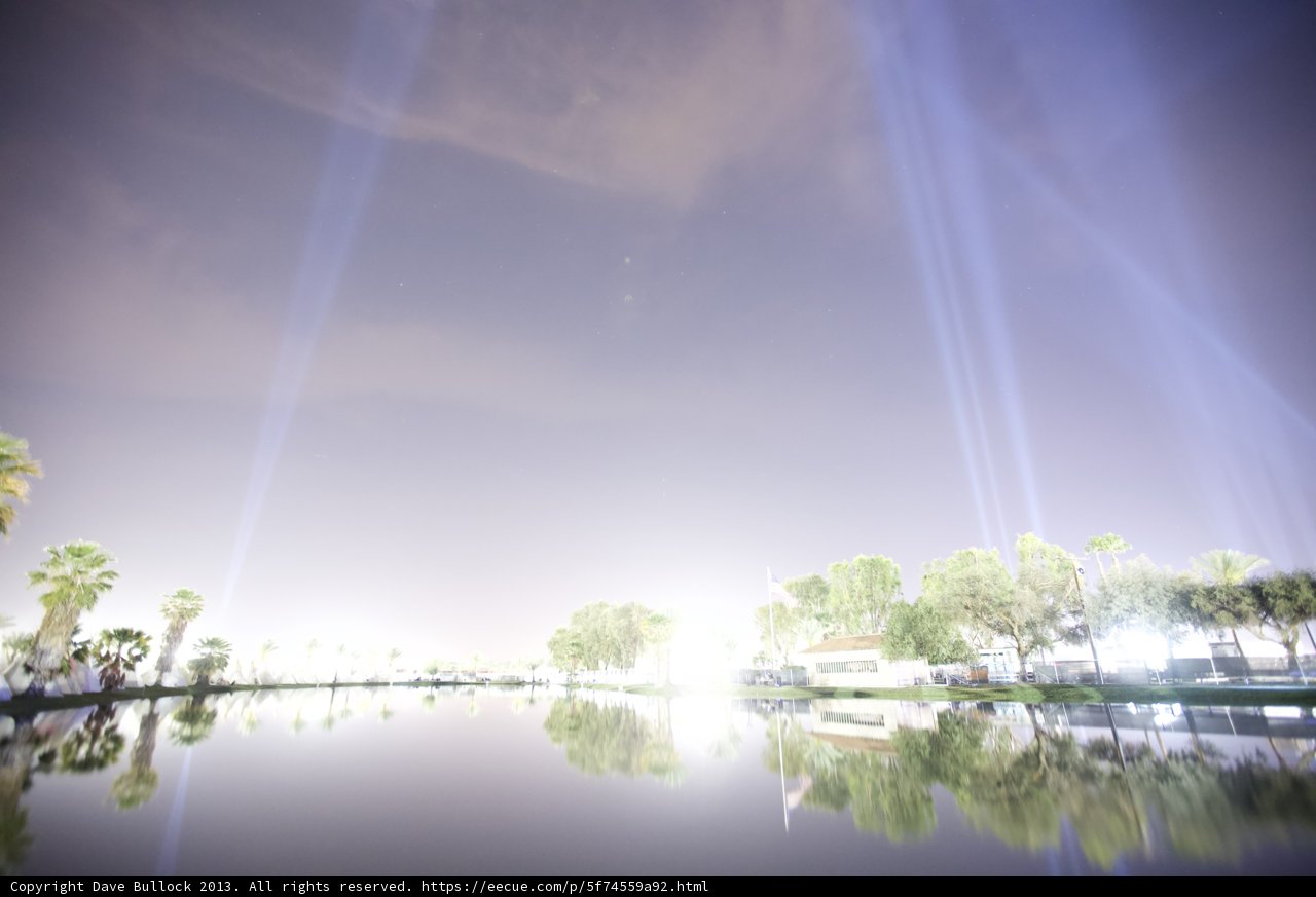 Dancing lights on the water