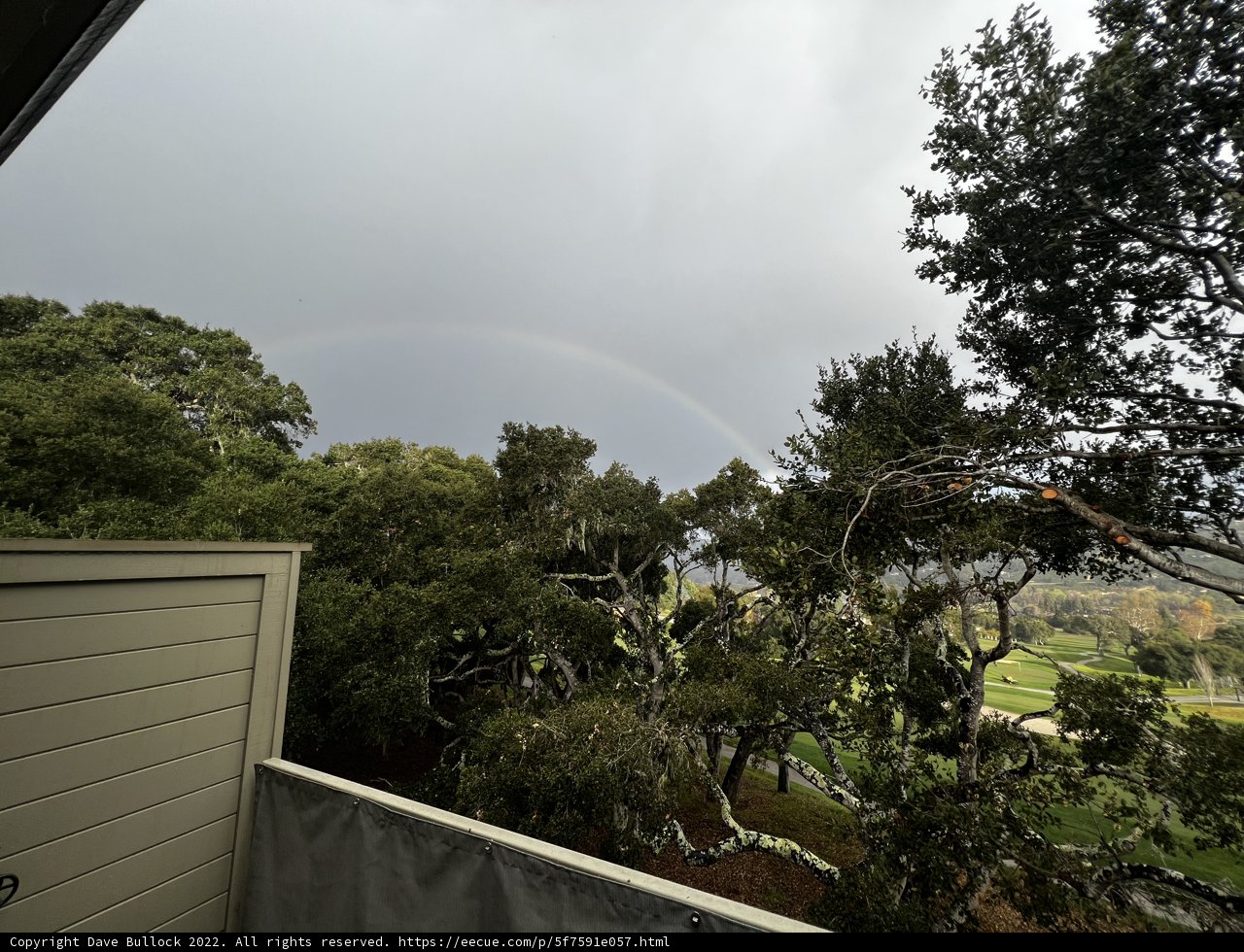 A Vibrant Rainbow Over the Carmel Hills
