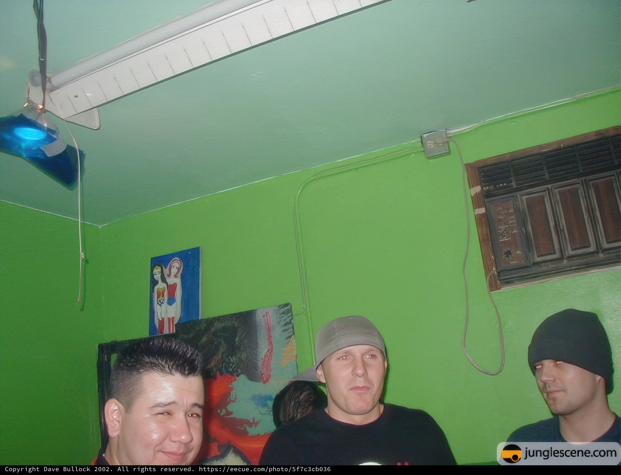 Three Men in a Green Room