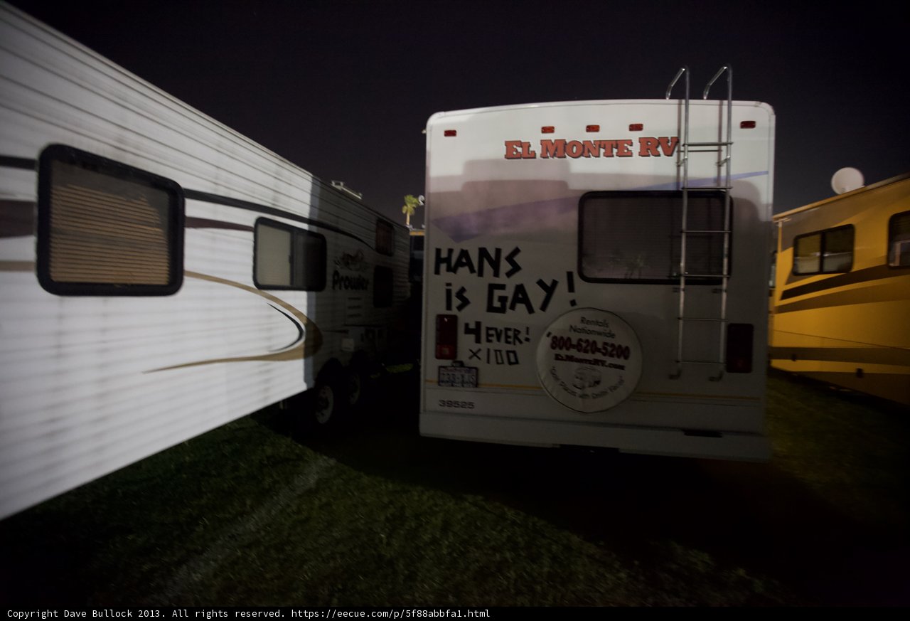 Two Rvs under the Night Sky