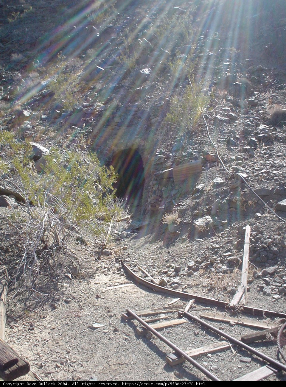 Sunlit Tunnel in the Desert