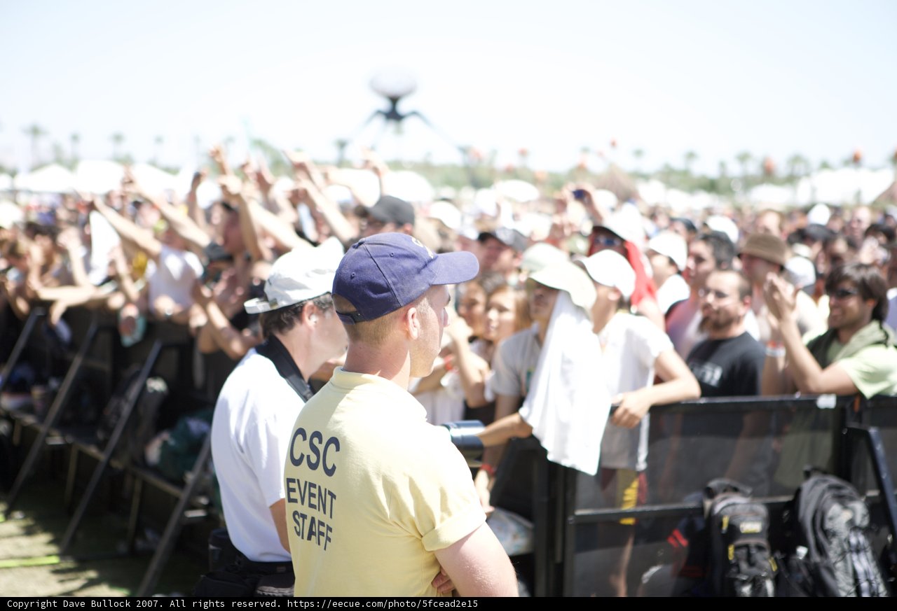 Yellow Shirt Man Steals the Spotlight at Coachella Sunday